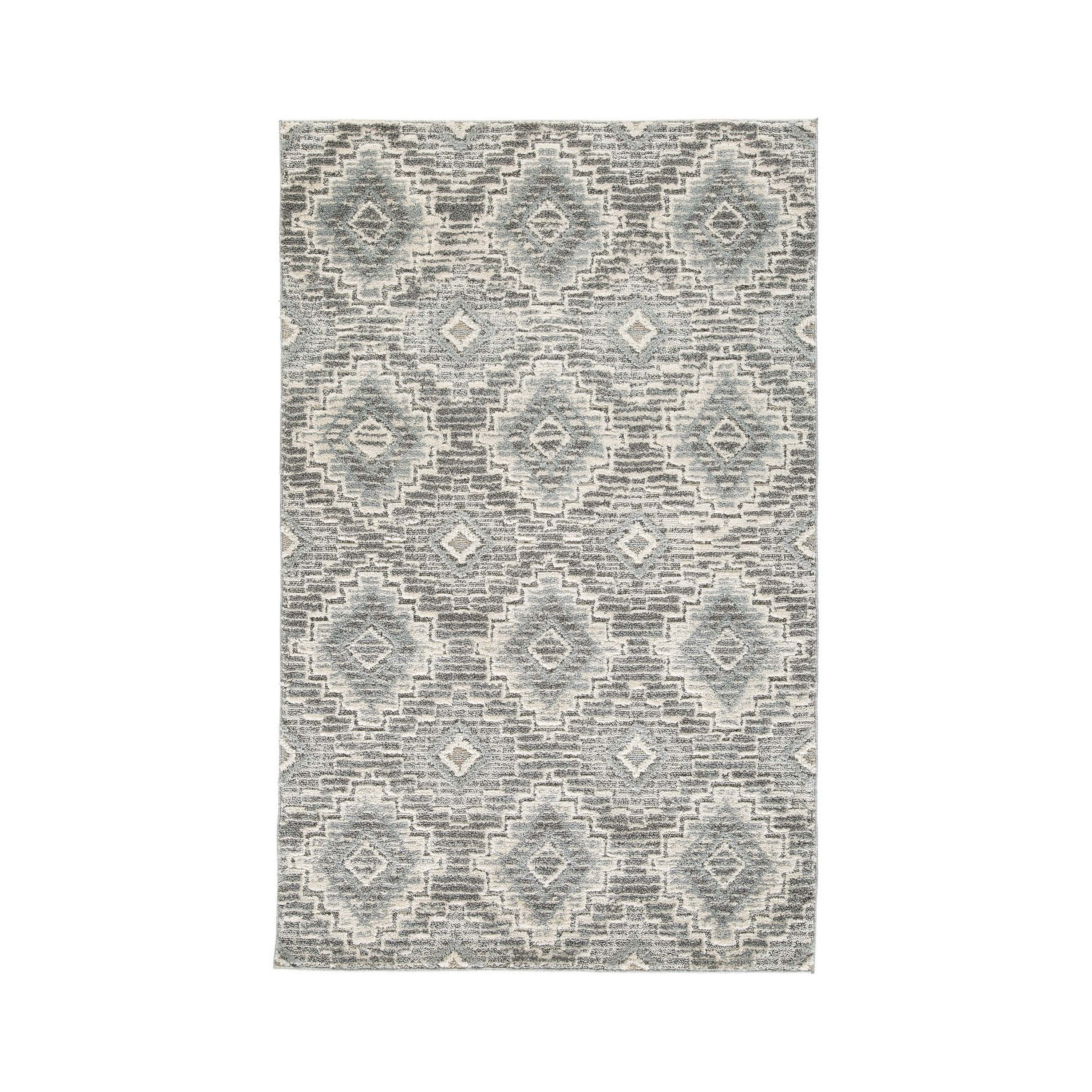 Foundry Select Ari 5 x 7 Modern Area Rug, Diamond Pattern, Soft Fabric ...