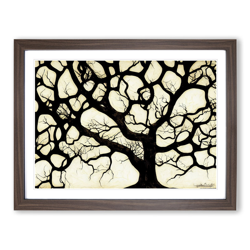 A Towering Tree - Framed Print, Walnut, 25cm H x 34cm W x 2cm D