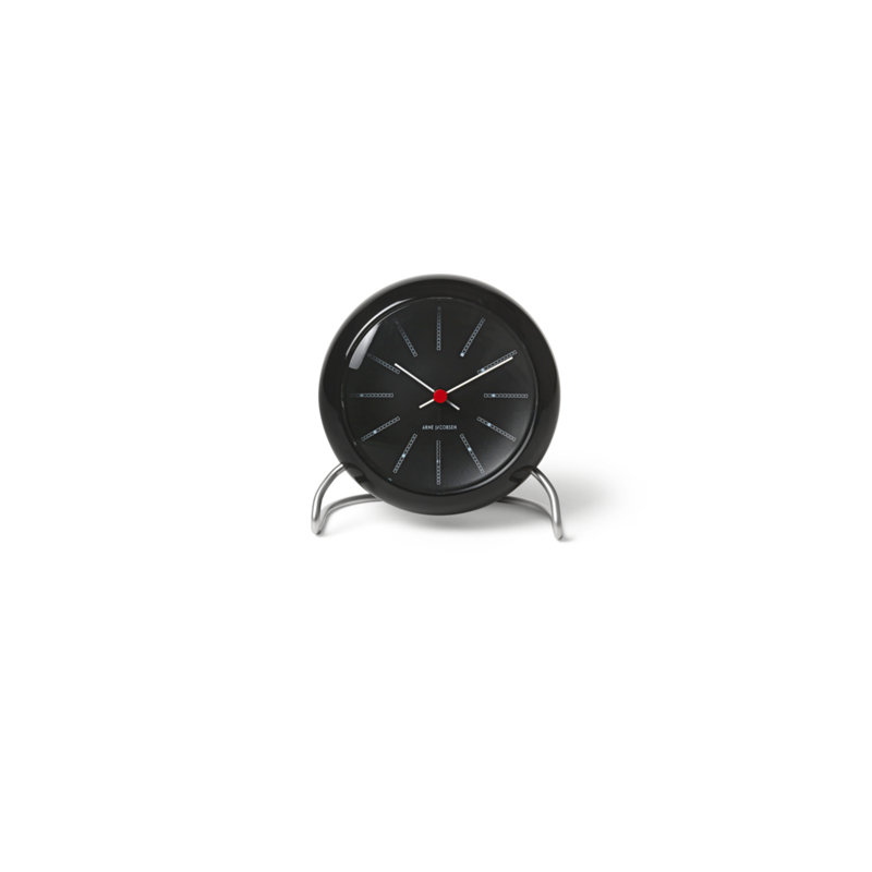 Horloge électrique Bankers, Noir / argent