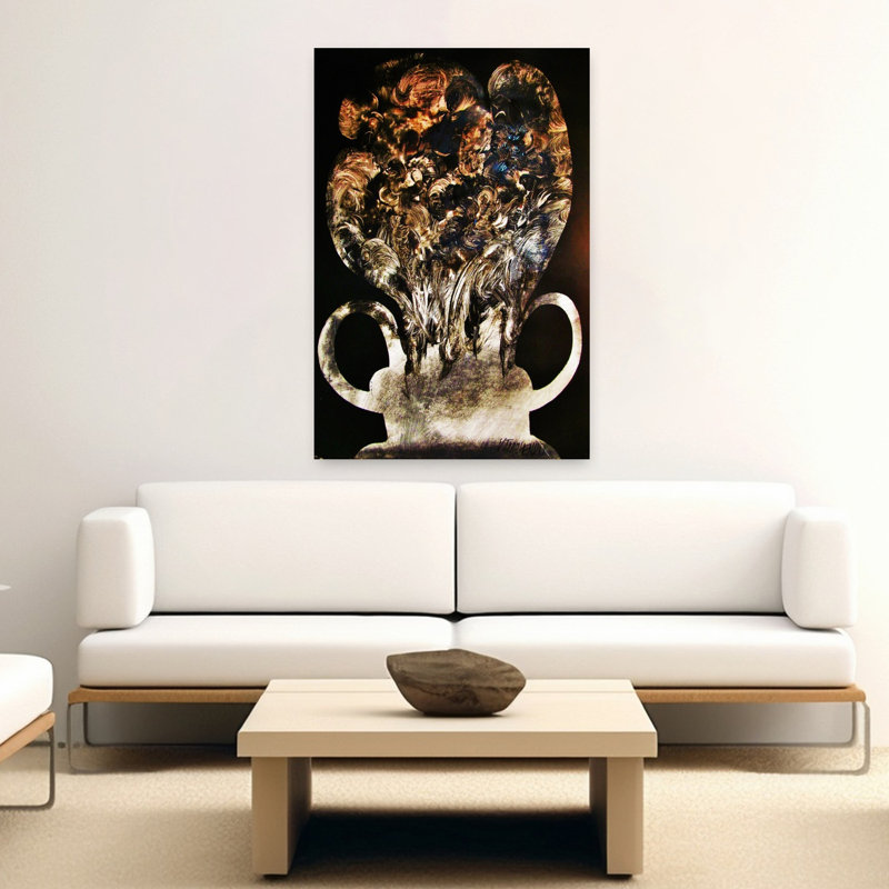 Vase Abstract Contemporary Wall Art, 60" H x 40" W