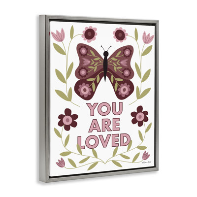 You Are Loved Symmetrical Floating Frame, design by Susan Ball