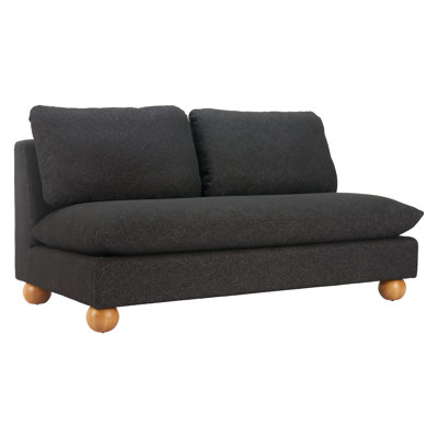 Rosabel Minze Loveseat Black