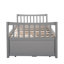 Lit de jour simple gris élégant avec lit gigogne et tiroirs pratiques pour votre maison-345967924