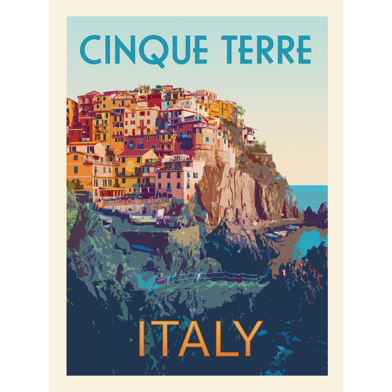 Tasean Retro Style Travel Poster VI by Victoria Barnes - Wrapped Canvas Print, 46 cm H x 30 cm W