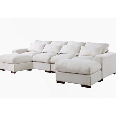 Canapé modulaire avec 2 repose-pieds Tatman