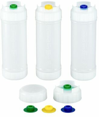 EZ Kleen Dressing Bottle, 9.41" H x 2.69" W x 2.69" D