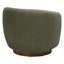 Fauteuil demi-tonneau pivotant rembourré Marcy-1440086029