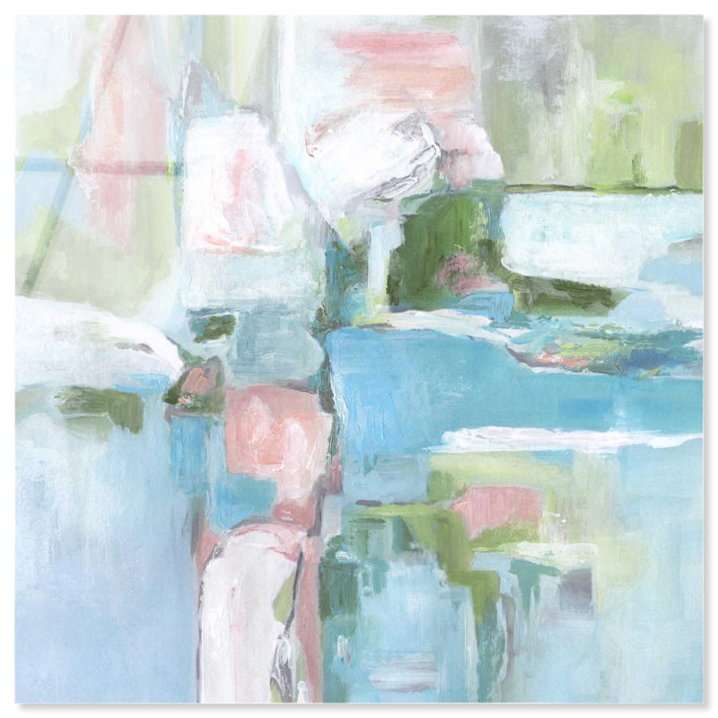 «An Explosion of Colors Blue», reproduction acrylique par Art Remedy, H 40 po x l 40 po
