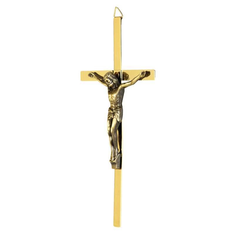 Décoration murale croix en métal
