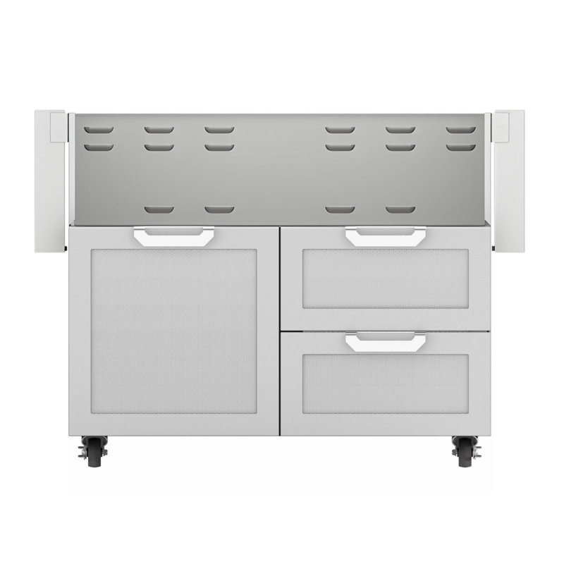 70.63" Single Door and Double Drawer, Soft Close Grill Cart