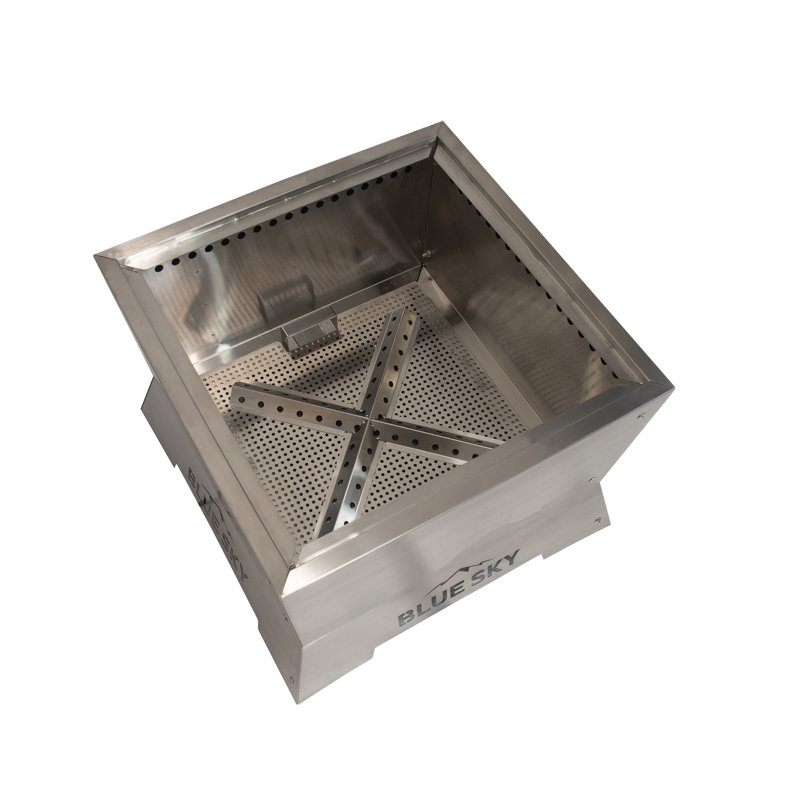 Square Stainless Steel Smokeless Fire Pit