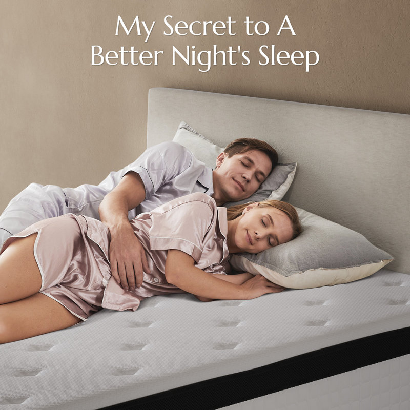 12” Pain Relief Hybrid Mattress with Extra Lumbar & Hip Support - Fiberglass-Free, No Odor, CertiPUR-US Certified, 365-Night Trial Bed in a Box
