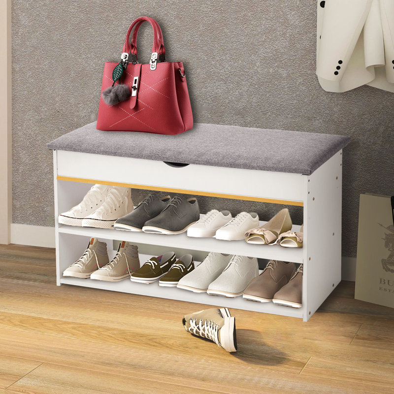 Linen Storage Bench, White