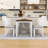 5 Piece Dining Table Set with Cross-Back Chairs-1909123841-1909123840-1890863738