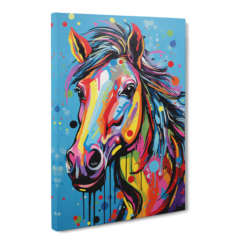 Pony Pop No.2 - No Frame Print, 60cm H x 40cm W x 3cm D