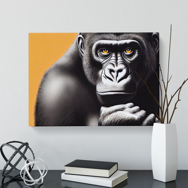 Gorilla Art Vol.1 - Wrapped Canvas, 40cm H x 60cm W x 3cm D