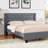 Upholstered Bed Frame with Wingback Tufted Headboard-23695136-23695147