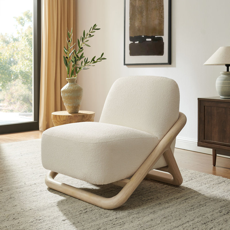 Chaise d'appoint Gabel, Chêne crème