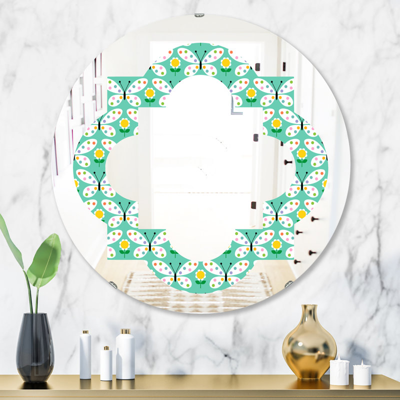 Miroir mural Quatrefoil, H 23,6 po x l 23,6 po