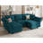 Kimbrel Small Sectional Sofa Modular U Shaped Couch 3 Seater Sectional Couch Convertible Chaise Ottoman With Storage-2088068235