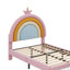 Lit plateforme en velours Aristeu-662336604