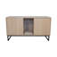 Maison de chat moderne en bois avec tapis à griffer intégré - 47,64 po x 21,46 po x 25,98 po, 76,4 lb