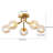 Keari Glass Semi Flush Mount