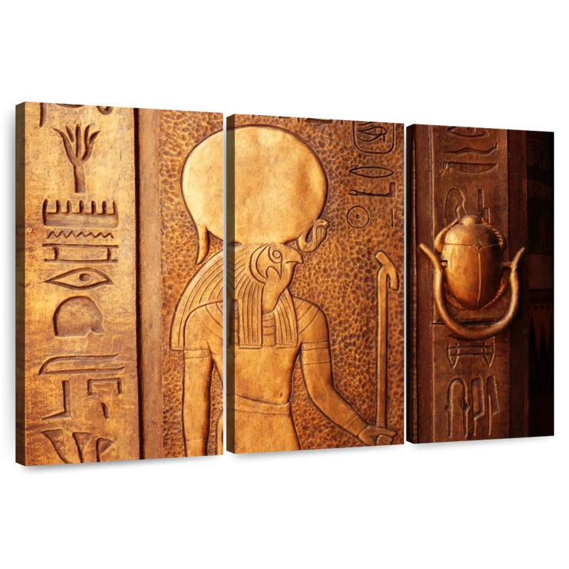 Leisha Decoding Hieroglyphs, 48" H x 74" W