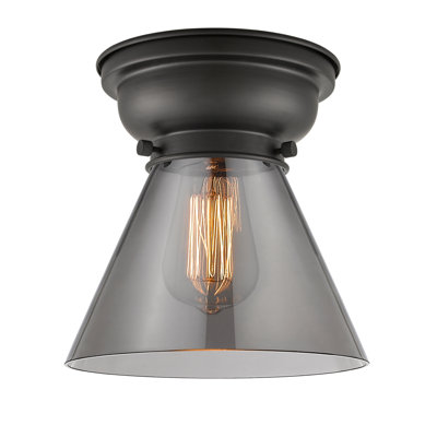 Aditi Cone 1 Light 8" Flush Mount