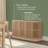 Contour 59" Curved Sideboard/TV Stand with Slat Doors-1089394511