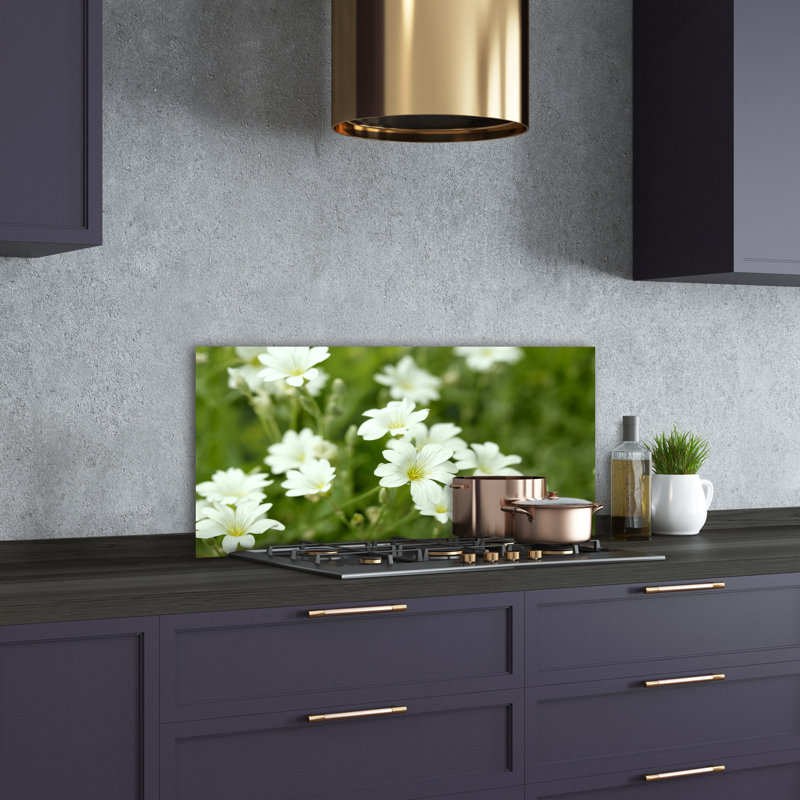 Linnae 50cm W x 100cm L Glass Peel and Stick Panel
