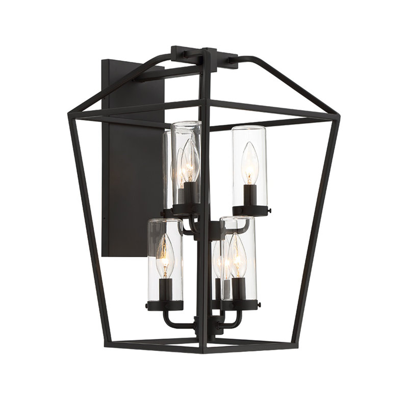 Lanterne noire 6 lumières Ispa