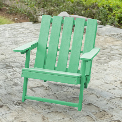 Amalfi Folding HDPE Outdoor Adirondack Chair