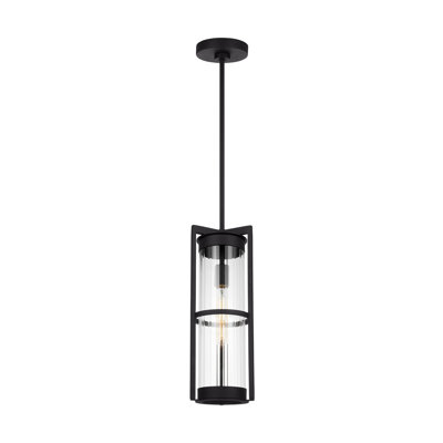 Luminaire suspendu d'extérieur 1 lumière H 18 po Asheboro Mellon