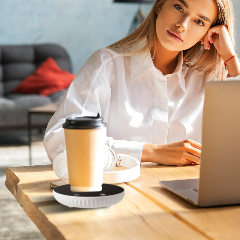 Chauffe-tasses Edge Collections, Blanc