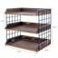 Metal Solid Wood Paper Organiser