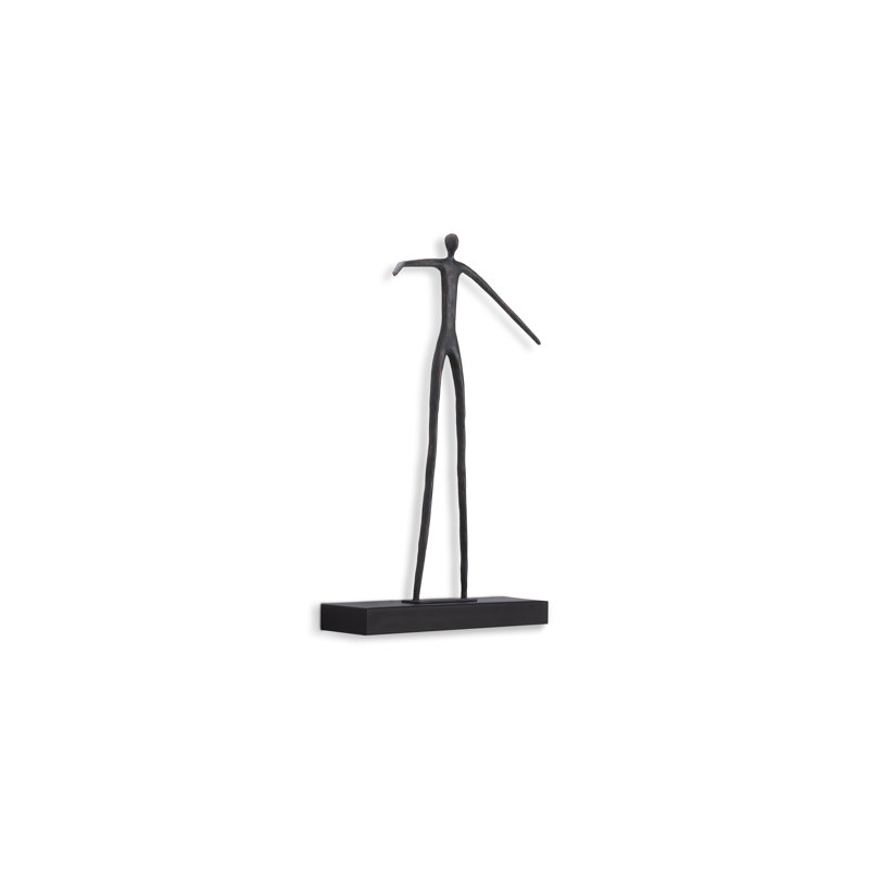Décoration murale homme debout mobile sur tablette courte