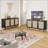 Elegant Rattan Sideboard Buffet Cabinet with 3 Doors, Large Storage for Modern Kitchens and Entryways-781321315-781321326