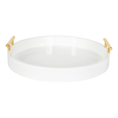 Norvan 18'' W Round Decorative Tray