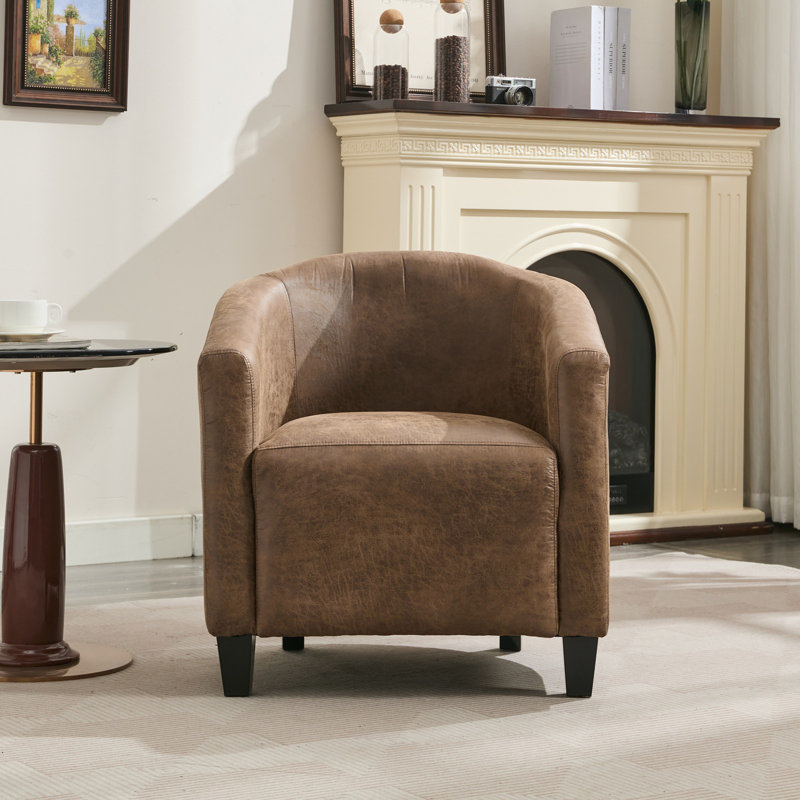 Upholstered Armchair, Brown