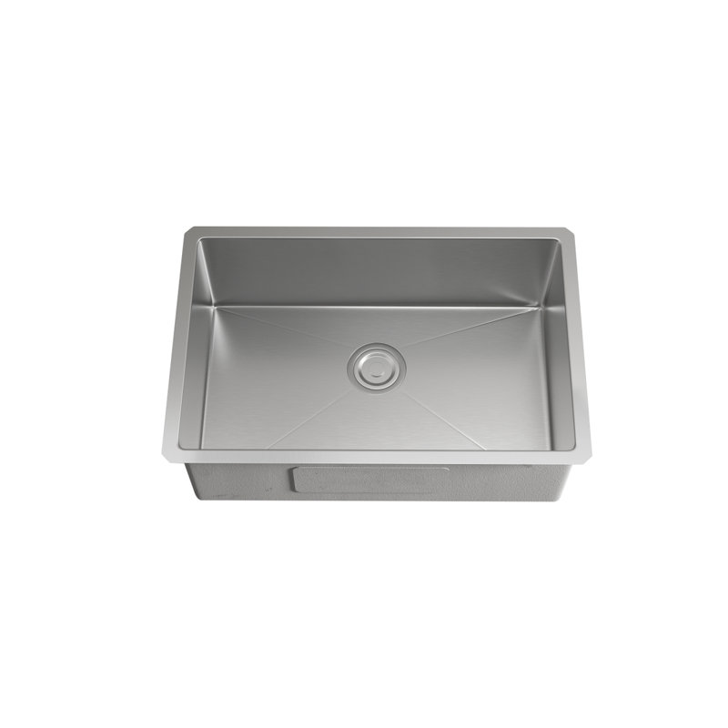 Chester 27'' L Undermount Single Bowl Stainless Steel Kitchen Sink