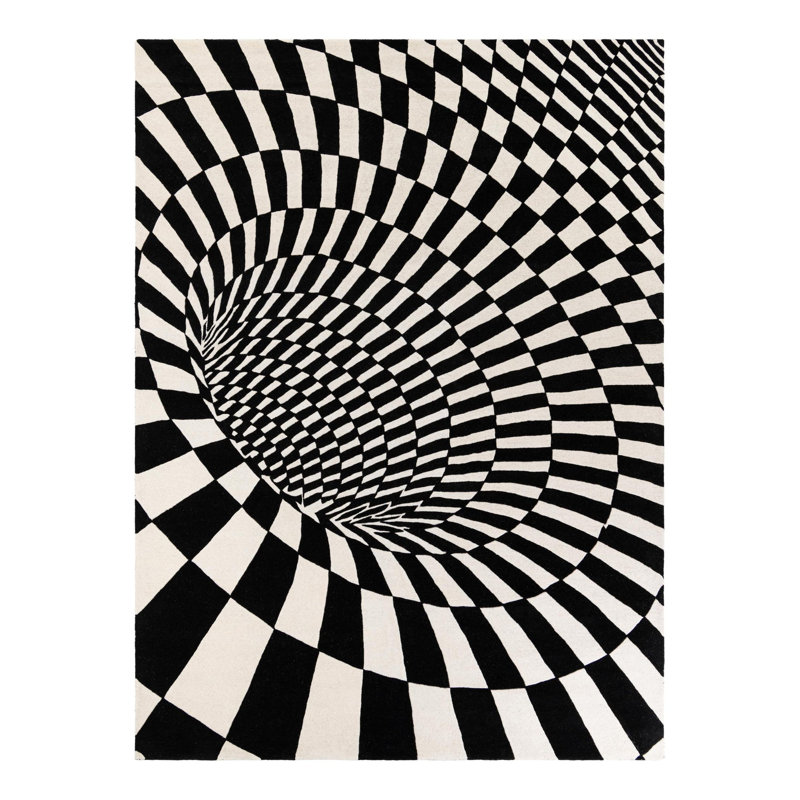 Wrought Studio™ Swirl Nalanie Rug, Rectangle 9' x 12'