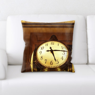 Faux Leather Throw Pillow