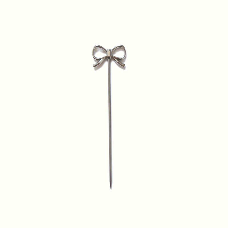 Bow Cocktail Picks, Silver