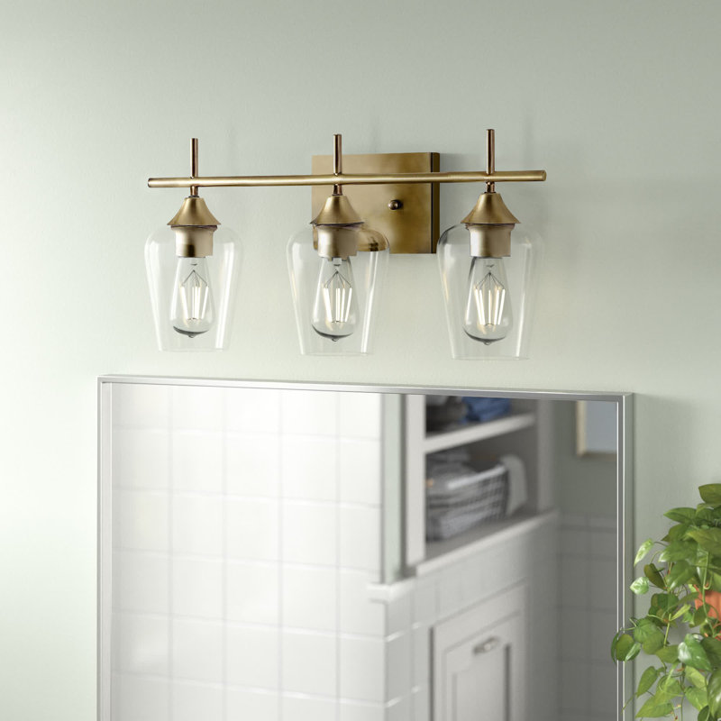 Farfan 3 - Light Dimmable Vanity Light, Gold, Transparent