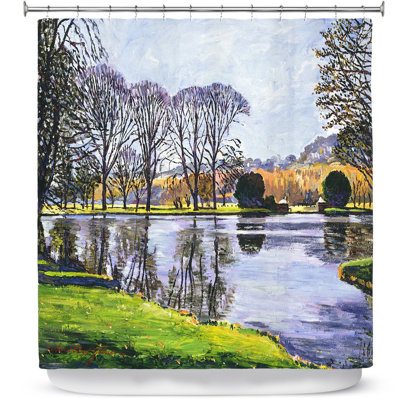 Rideau de douche simple winter lakeshore