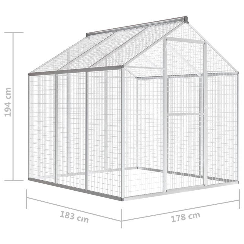 Olin 194cm Aluminum Pointed Top Flight Cage