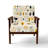 Minimalist Forest Animal Pattern - Upholstered Casual Accent Arm Chair-1443751184-1443751186