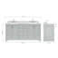 Ensemble de meuble-lavabo double 73 po Abita-93359228