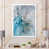 Toile avec cadre blanc